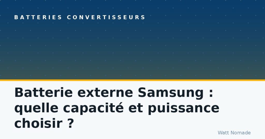 Batterie externe Samsung